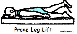 Prone leg lift